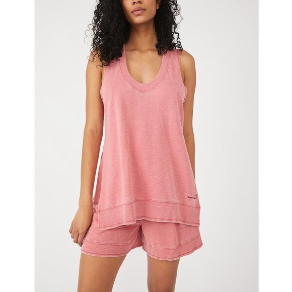 Free People Tops - 🎉LAST CHANCE🎉 NWT Free People Cozy Girl Tank / Rosette